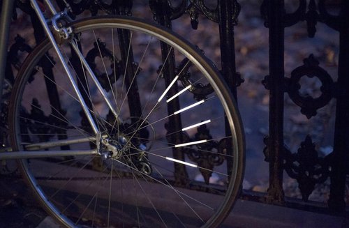 Bike Spoke Reflectors 12-Pack by Kikkerland | Safety & Visibility Enhancements