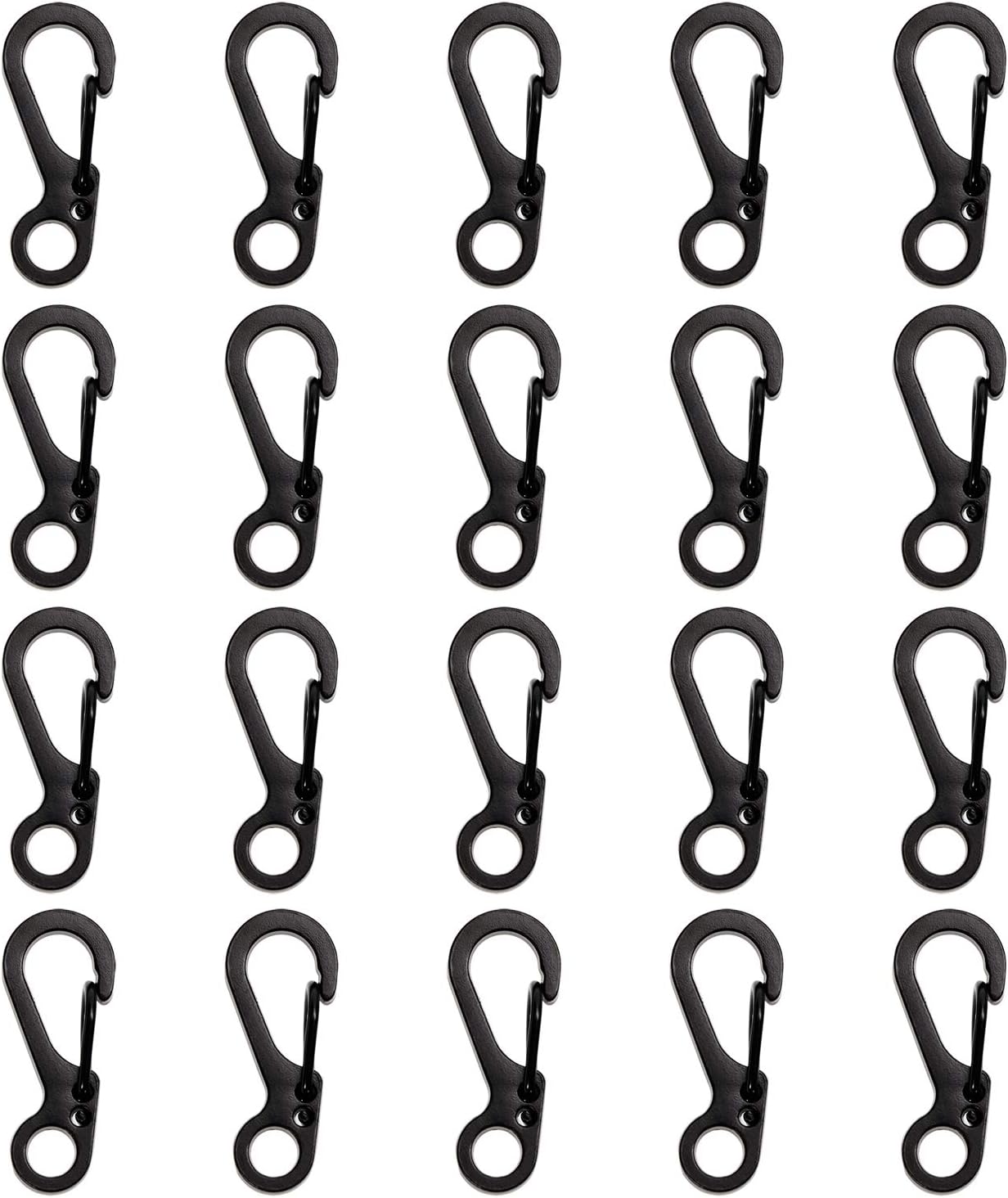 Mini Skater 20PCS Mini Hanging Buckle Spring Backpack Clasps Metal Hook
