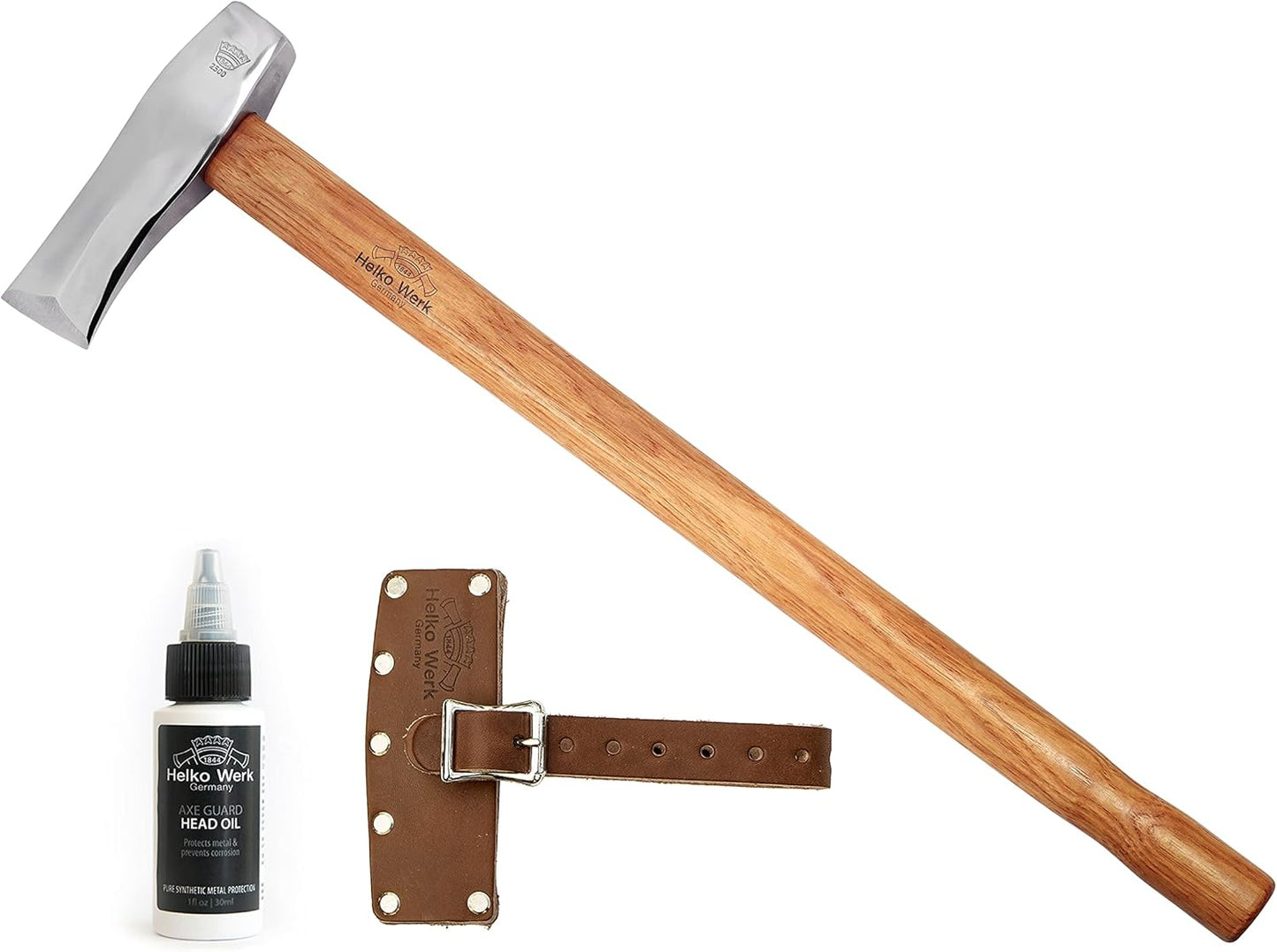 1844 Helko Werk Germany Classic Journeyman Pack Axe - Made in Germany Lightweight and Compact Backpacking Axe and Bushcraft Axe for Camping - Head 1.5 lbs, Handle 20 in. (Journeyman) #11441