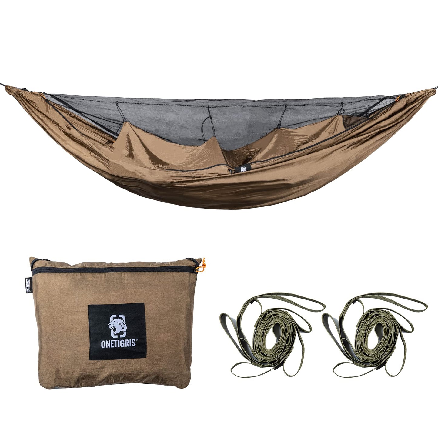 OneTigris KOMPOUND Camping Hammock + Camping Lanyard + Bulwark Camping Tarp