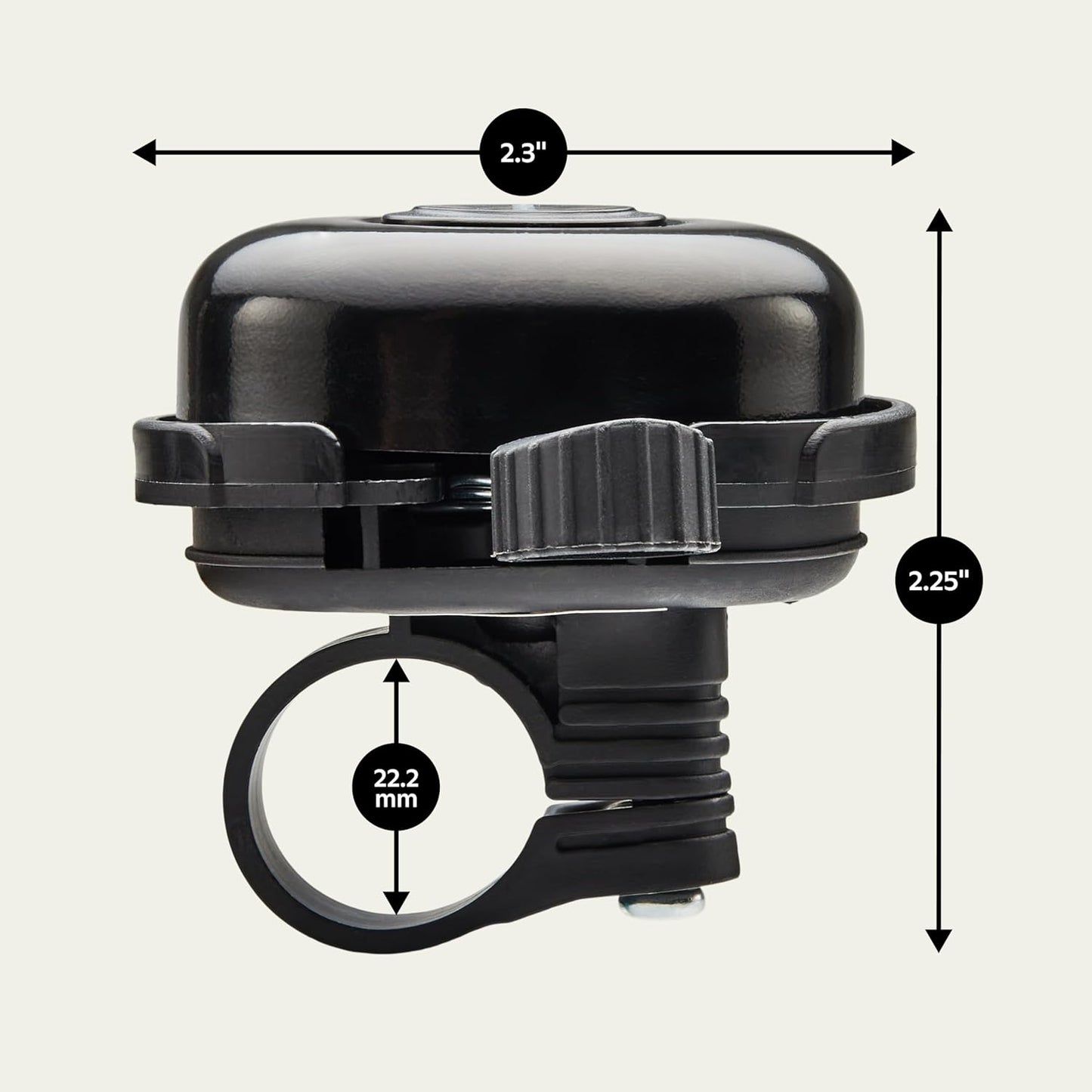 Schwinn Classic Black Bike Bell, Bicycle Accessories, Kids and Adult Bikes, Easy Installation, Loud Ringing Sound