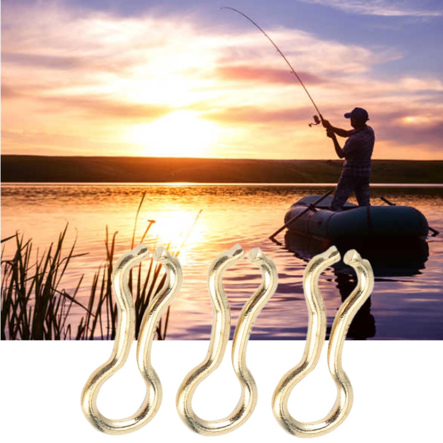 200 Pcs Sinker Wire Eye Fishing Weight Mold for Lead Weights - Fishing Lures Eyelet Stainless Steel Loops Eyelets Swivels Clip - Tackle Accessories