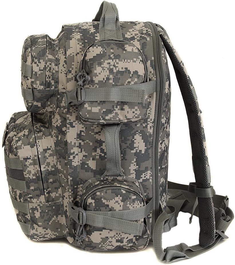 NPUSA Men's Large Expandable Tactical Molle Hydration ReadyBackpack Daypack Bag - Tan