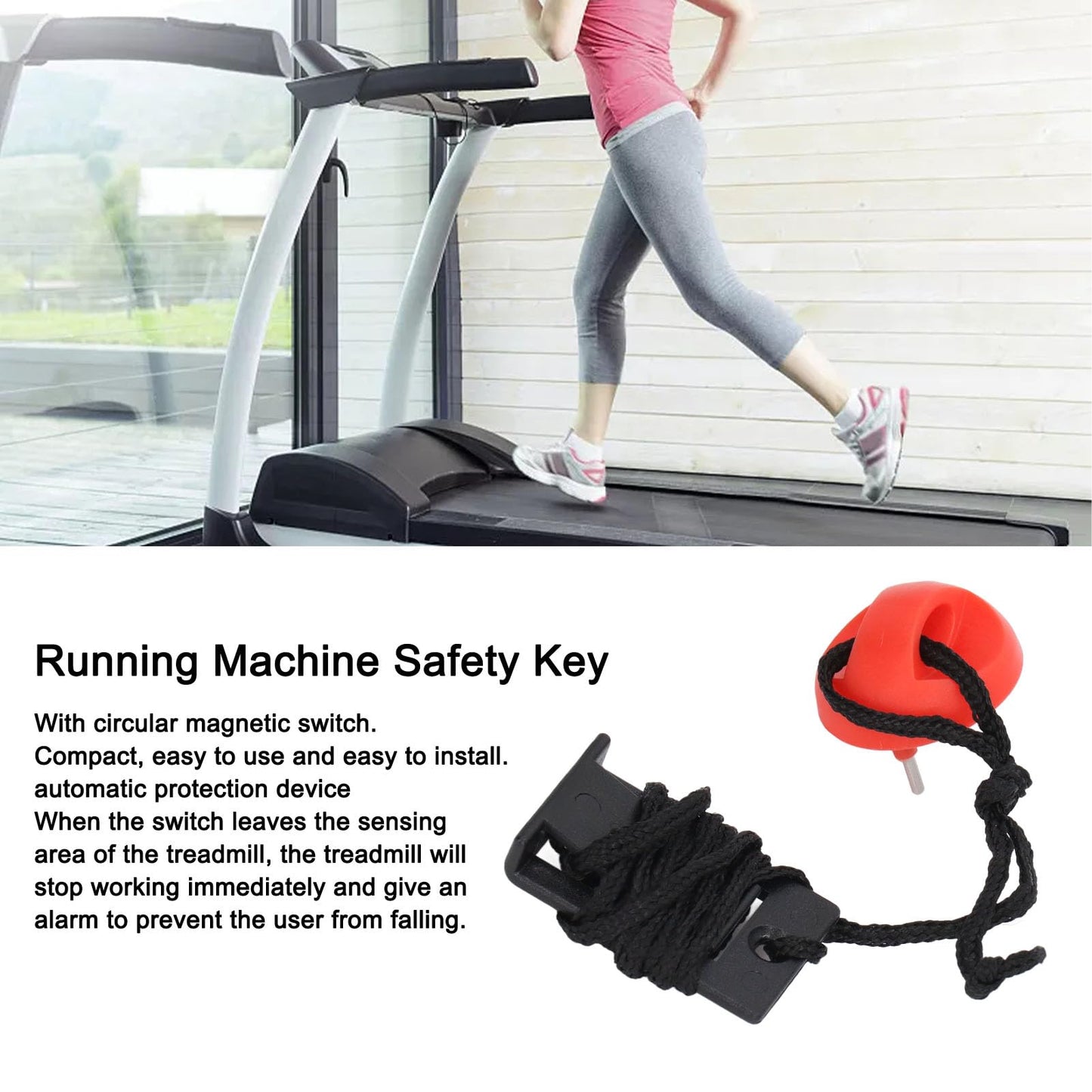 yoeannity Universal Treadmill Safety Key 2 Pcs, Compatible with Nordictrack, Proform, Weslo, Golds Gym, Healthrider and All ICON Common Treadmills
