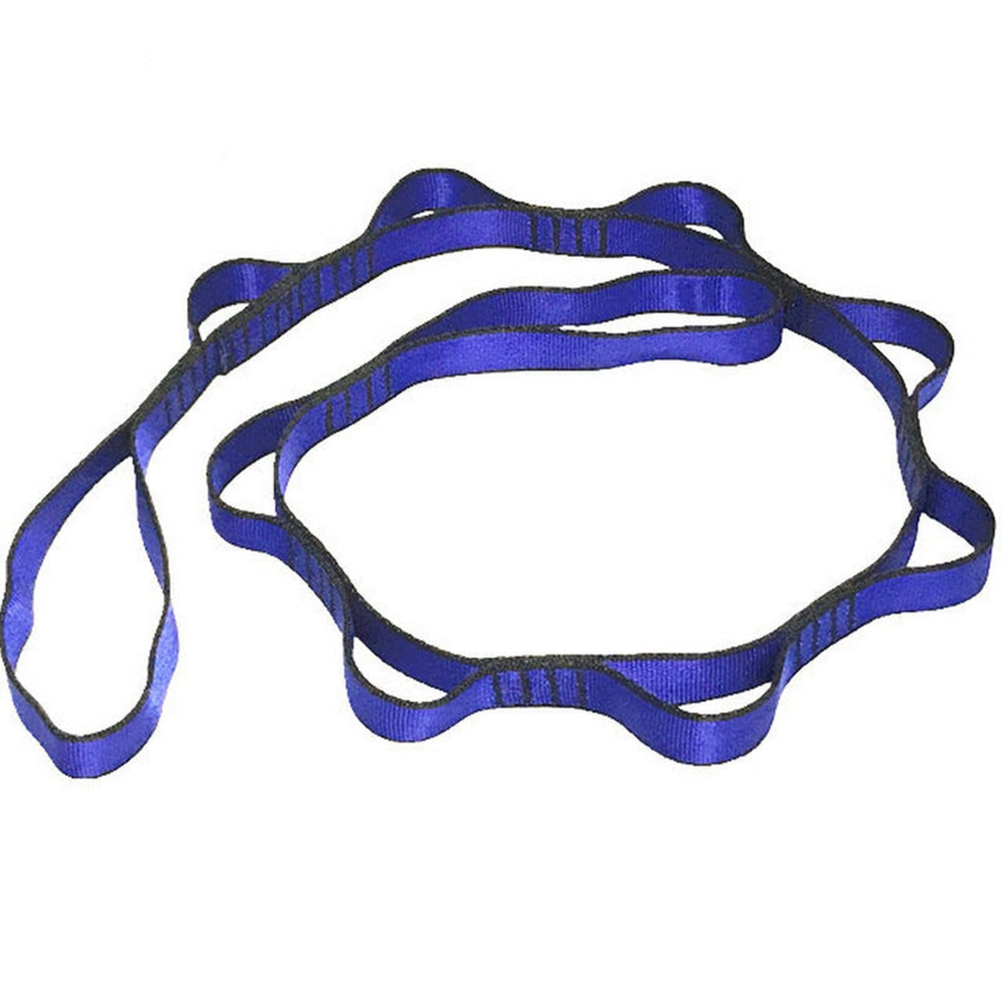 2Pcs 22KN Strong Climbing Strap Daisy Chain Nylon Daisy Chain Adjustable Strap Rope ,Length 110/150/180cmYoga Extend Belt (Blue, 1.1m)
