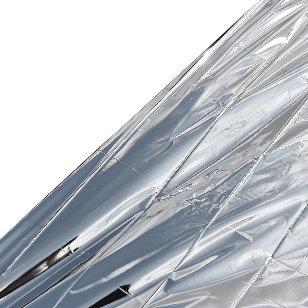 20 Pack Emergency Mylar Thermal Blankets, 54" x 84" - by Science Purchase, Silver,Large, 73MYLARPK20