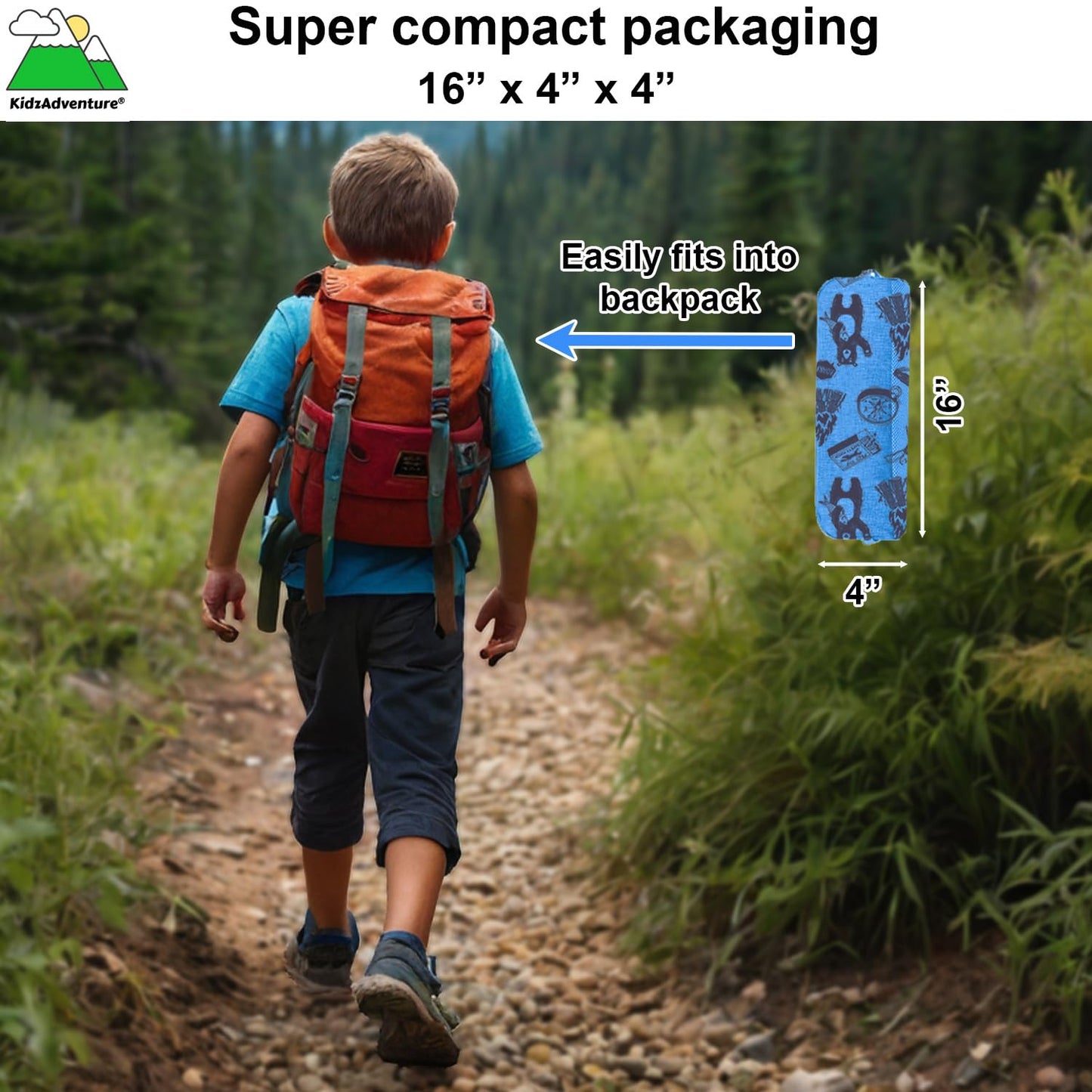 KidzAdventure 2 in 1 Indoor/Outdoor Tent for Kids, Double Layer PU1500 Waterproof, Lightweight N Easy Pop up Toddler/Kids Tent, Ideal for Backyard, Outside Camping, or Play Fort