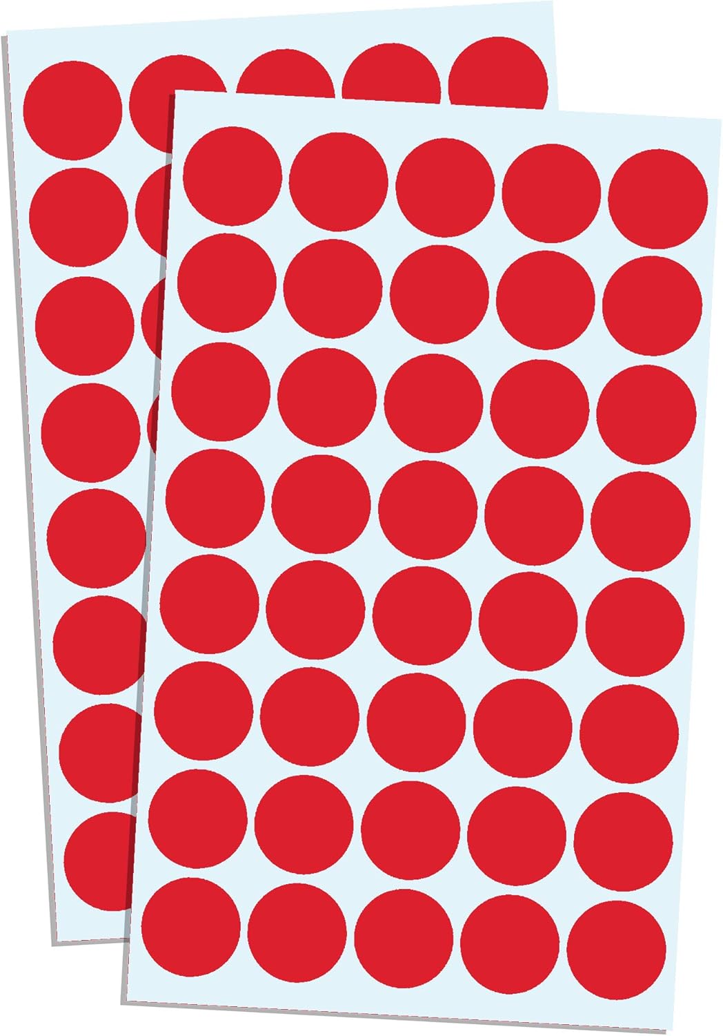 2000 Pack, 3/4" Round Dot Stickers Circle Labels - Red