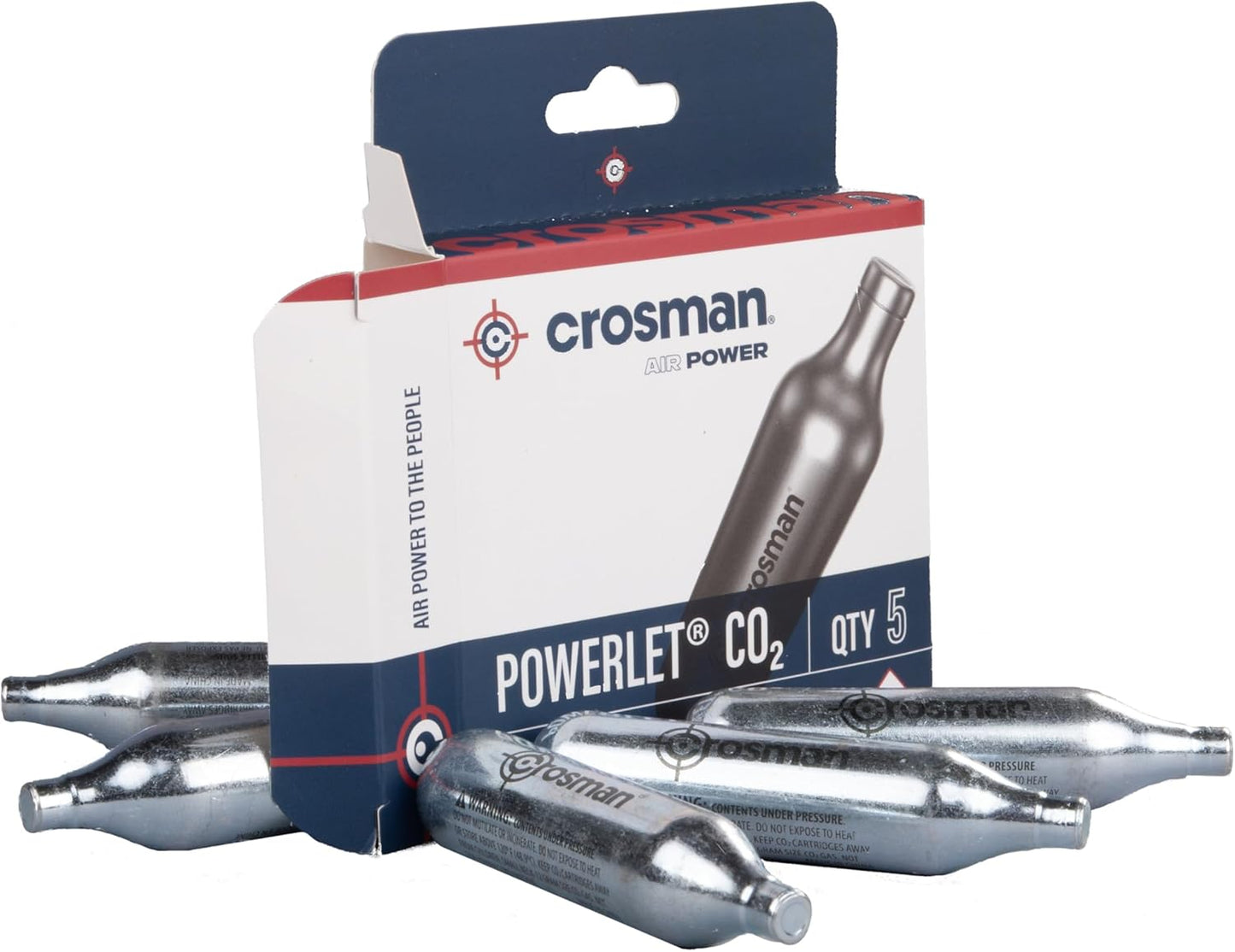 Crosman 5-Count CO2 Cartridges For Air Rifles And Air Pistols