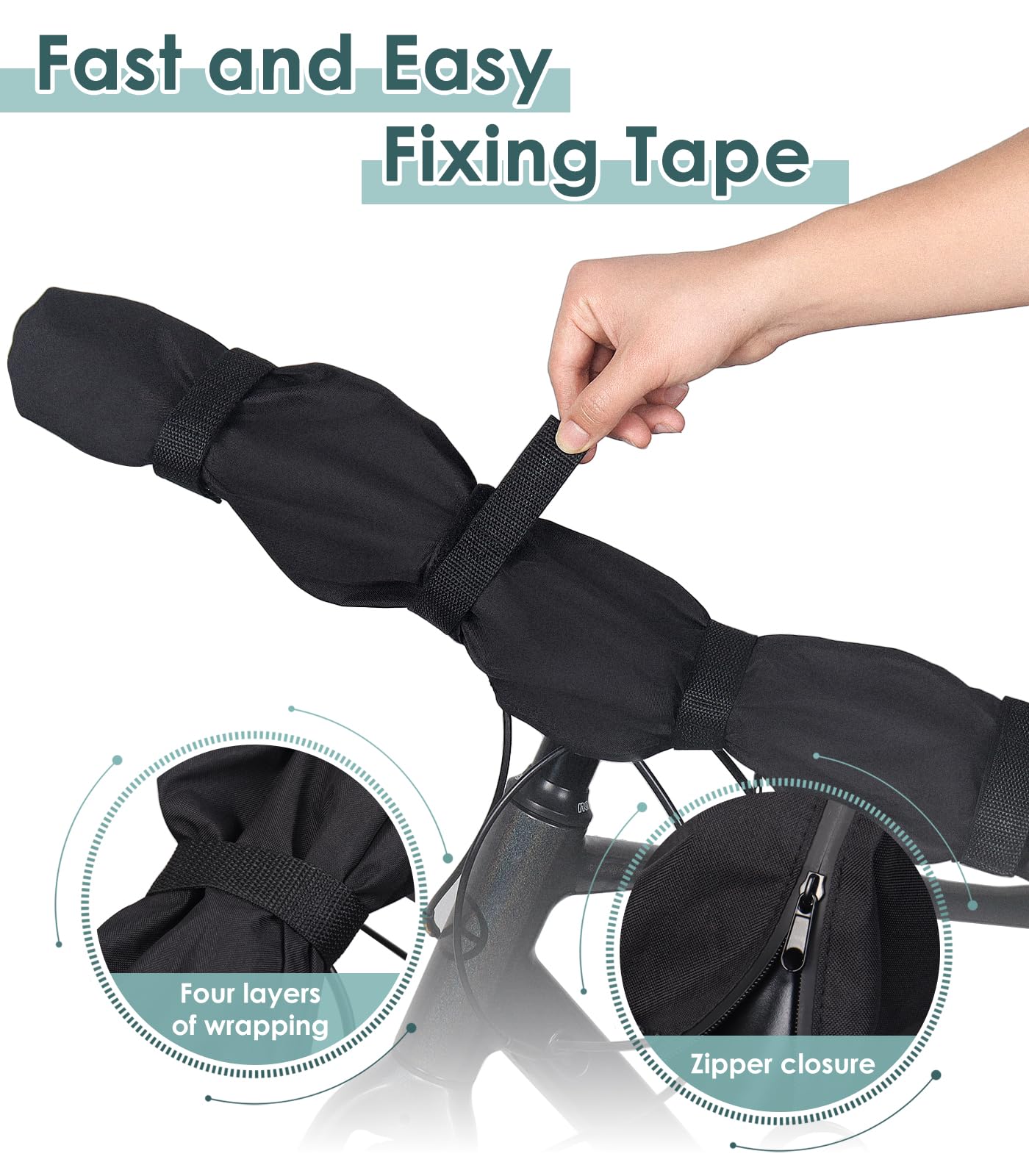 2 pcs Handlebar Cover Ebike Transport Protection, (35.8x 9 in) Widen lengthen Handlebar Protective Cover Handlebar Hood for Rear Rack Handlebar Rain