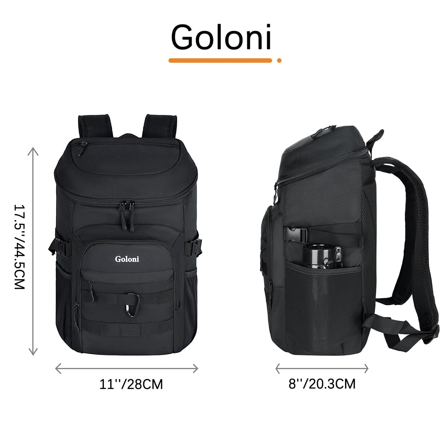 Upgraded Cooler Backpack 24 Cans – Lightweight Insulated Backpack Cooler, Leak-Proof & 18-Hour Ice Retention for Beach, Camping, Hiking (Men, Women, Family)