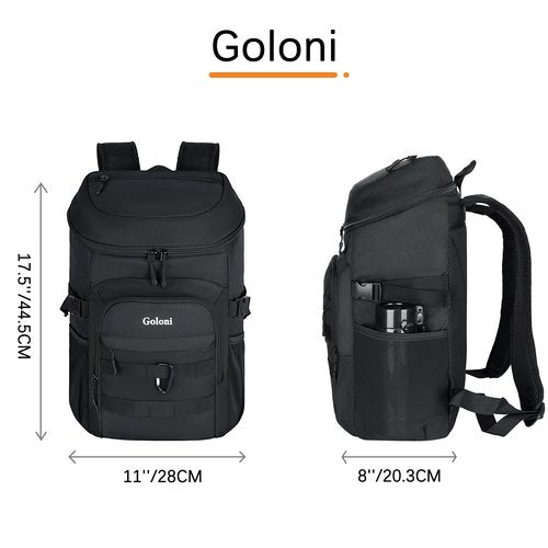 Upgraded Cooler Backpack 24 Cans – Lightweight Insulated Backpack Cooler, Leak-Proof & 18-Hour Ice Retention for Beach, Camping, Hiking (Men, Women, Family)