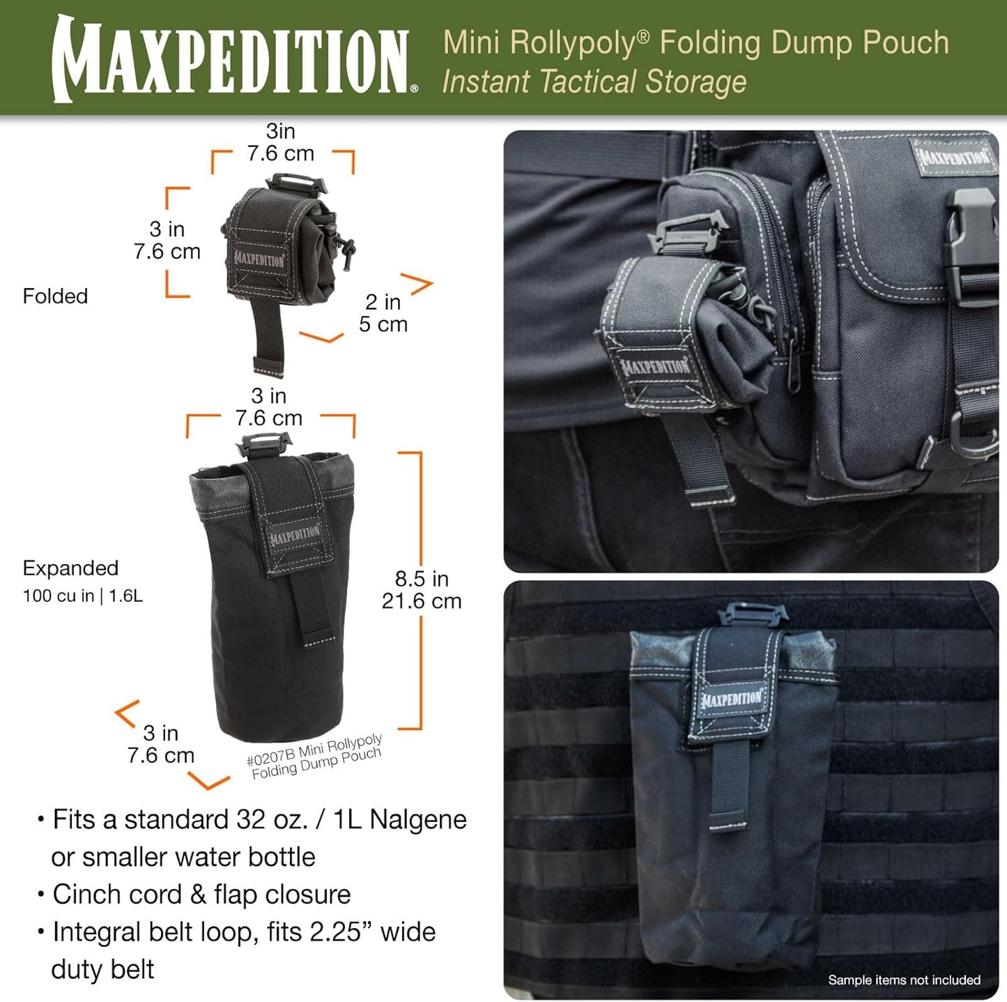 MAXPEDITION Mini Rollypoly Folding Dump Pouch