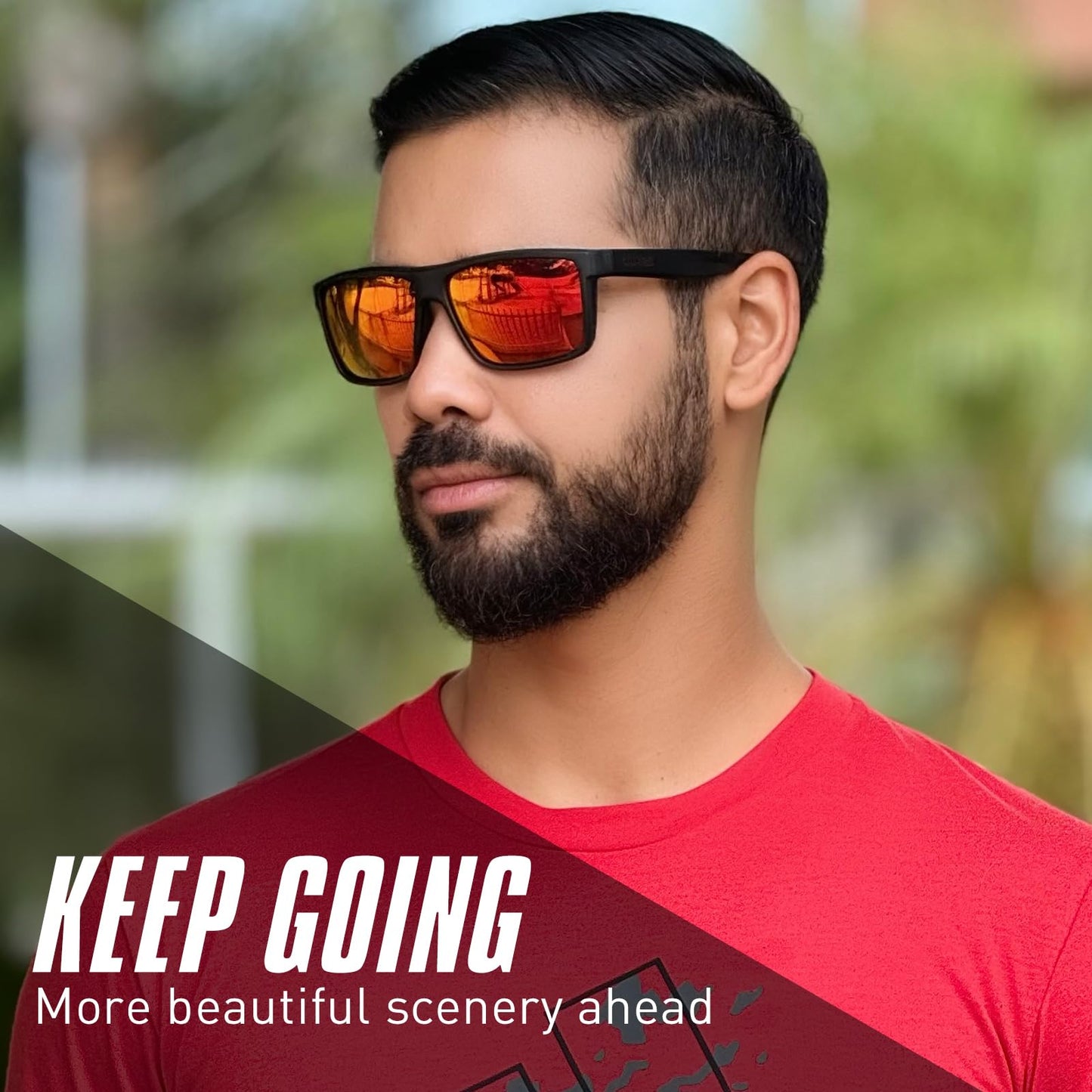 KAPVOE Polarized Sports Glasses Sunglasses UV400 Protection for Men Women Running Golf Cycling Fishing MTB Driving Baseball Softball Outdoor 01