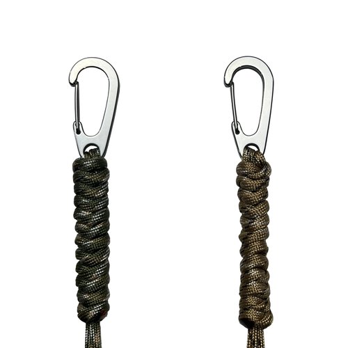 KUDAAL Paracord Lanyard Keychain Braided Whistles Strap Keychain Parachute Tactical Lanyard Necklace with Metal Hook for Camping Hiking Running Working Office ID Holder Wallet Key Set of 2