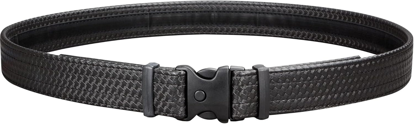 Uncle Mike's Law Enforcement Mirage Basketweave Ultra Duty Belt with Hook and Loop Lining (X-Large, Black)