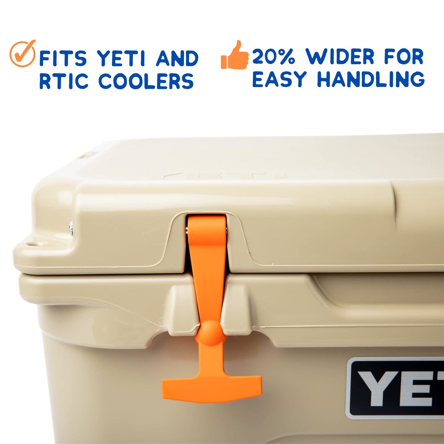 Basket for RTIC 65 and Blaze Orange Latches and Rope Handles - Accessory Pack