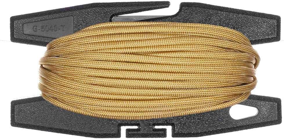 Paracord Spool Tool with 50 Feet of 550 7 Inner Strand Parachute Cord