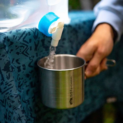 GSI Outdoors Glacier Stainless Steel Bottle Cup I Lightweight Cup or Pot for Travel, Camping and Backpacking - 24 oz