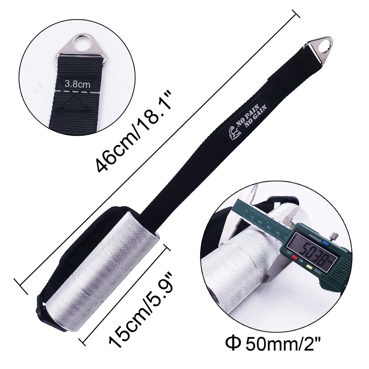 Lights Mountain Arm Wrestling Exercise Handle Φ2in Grip - Wrist and forearm Exerciser Pulldown Triceps Rope Workout