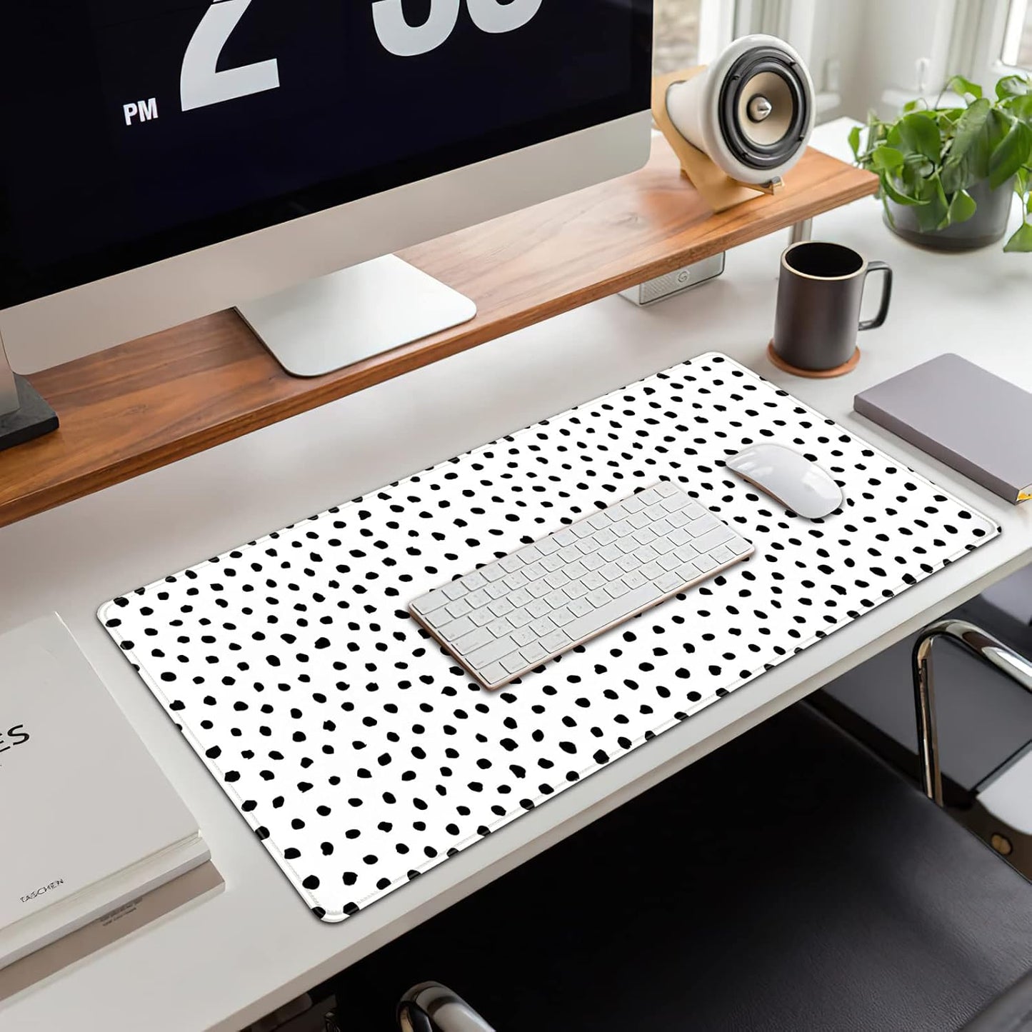 Japanese Desk Mat Riverside Full Moon Desk Pad Black Red Large Mouse Pad Gaming Mousepad Extended XXL Keyboard Pad 31.5 x 15.7 in Laptop Computer Mouse Keyboard Mat for Office Desk Decor
