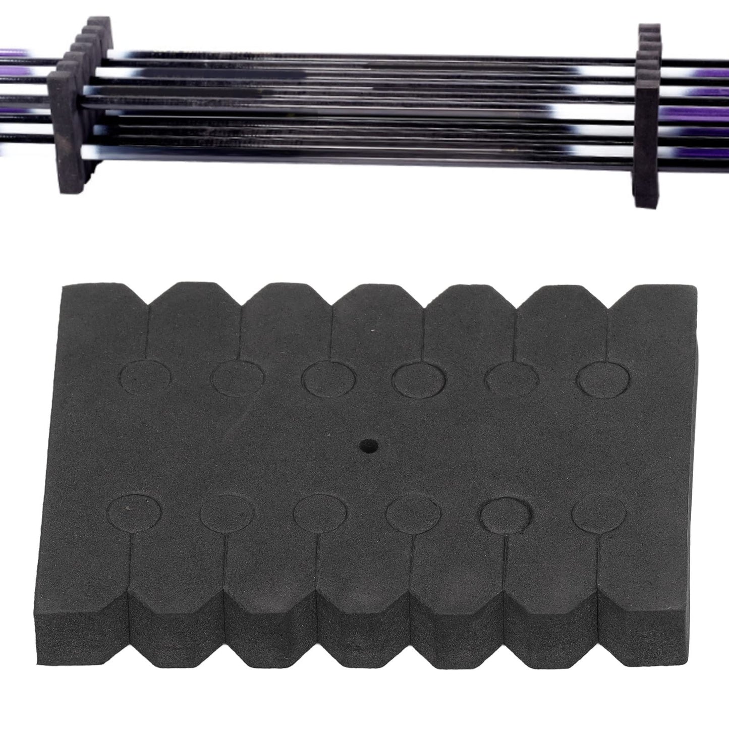 Alomejor 20Pcs Archery Rack, Convenient EVA Separator for 12 Arrows, Easy to Carry and from Friction