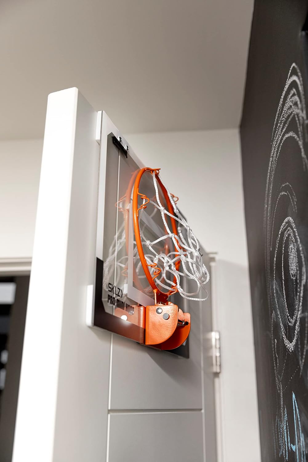 SKLZ Pro Mini Indoor Basketball Hoop - Over The Door – Portable - Great For Home, Dorms, Offices, and Gifts