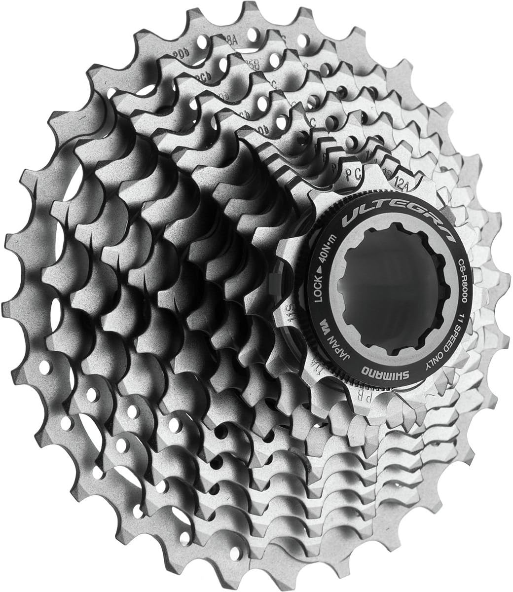 SHIMANO Unisex 305751220 Ultegra Cassette R8000 11V 11 V, Silber, One Size EU