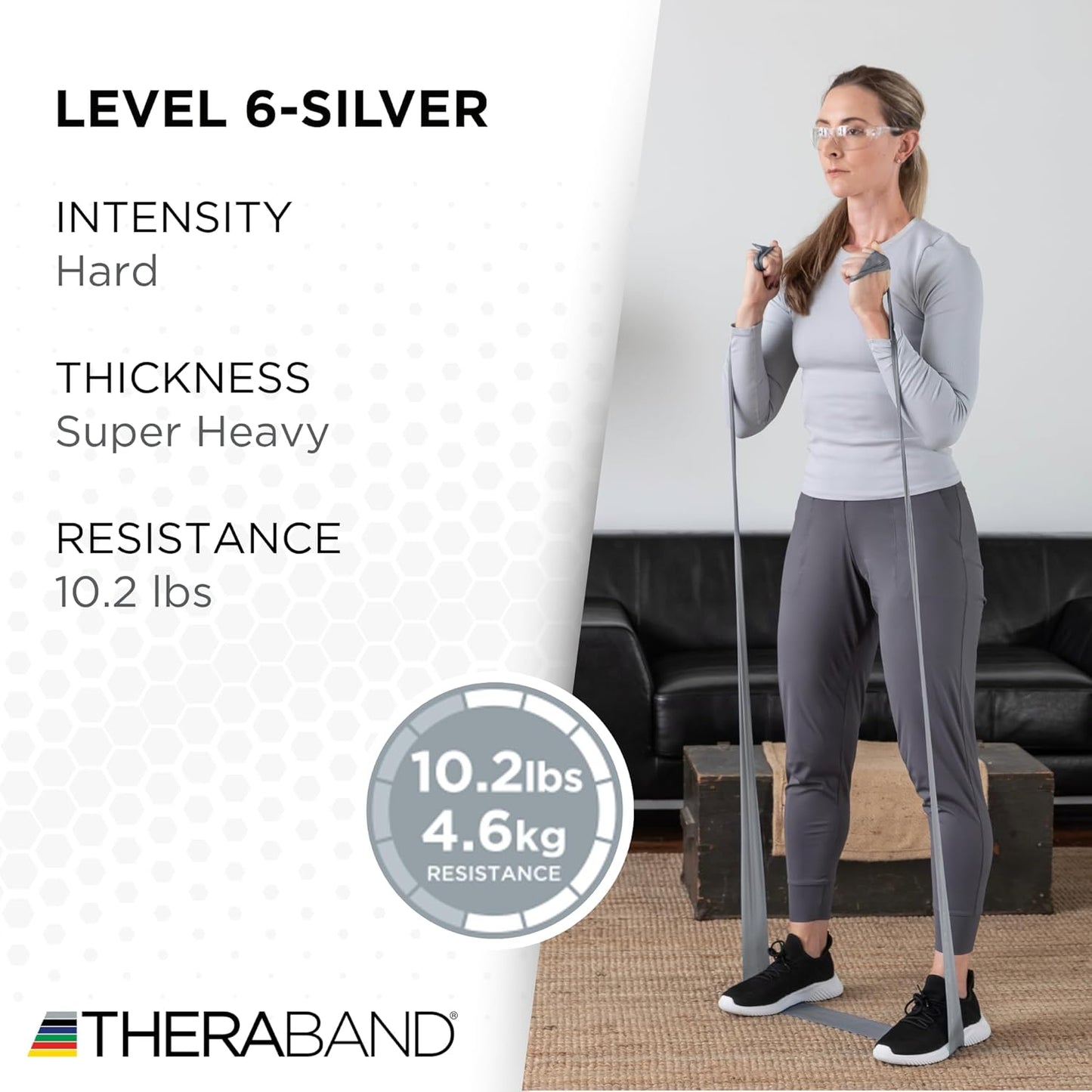THERABAND Resistance Band, Green, Heavy, 50-Yard Roll, Latex Elastic Band for Exercise, Stretching, Physical Therapy, Yoga, Pilates, Home Workouts, Cut-to-Length, Color-Coded Levels