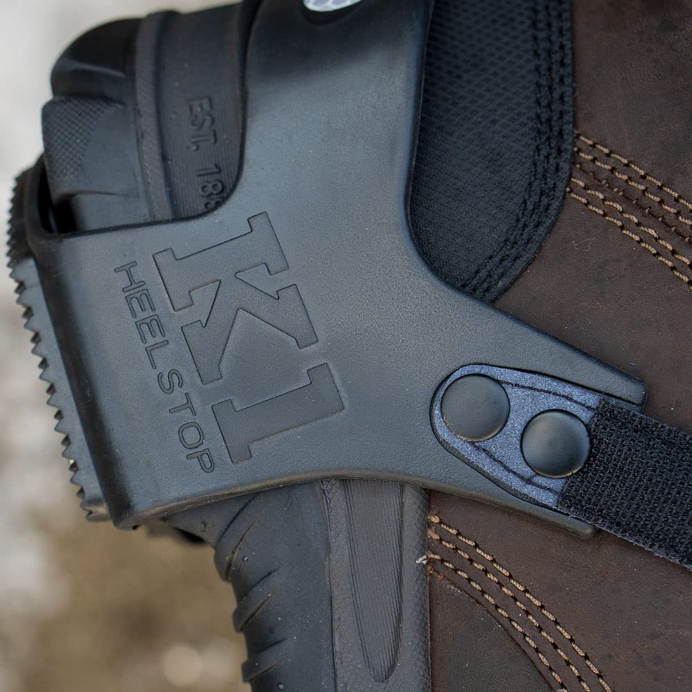 K1 Heel-Stop Ice Cleats - Traction Aids for Men & Women in Winter Snow - Steel Spikes