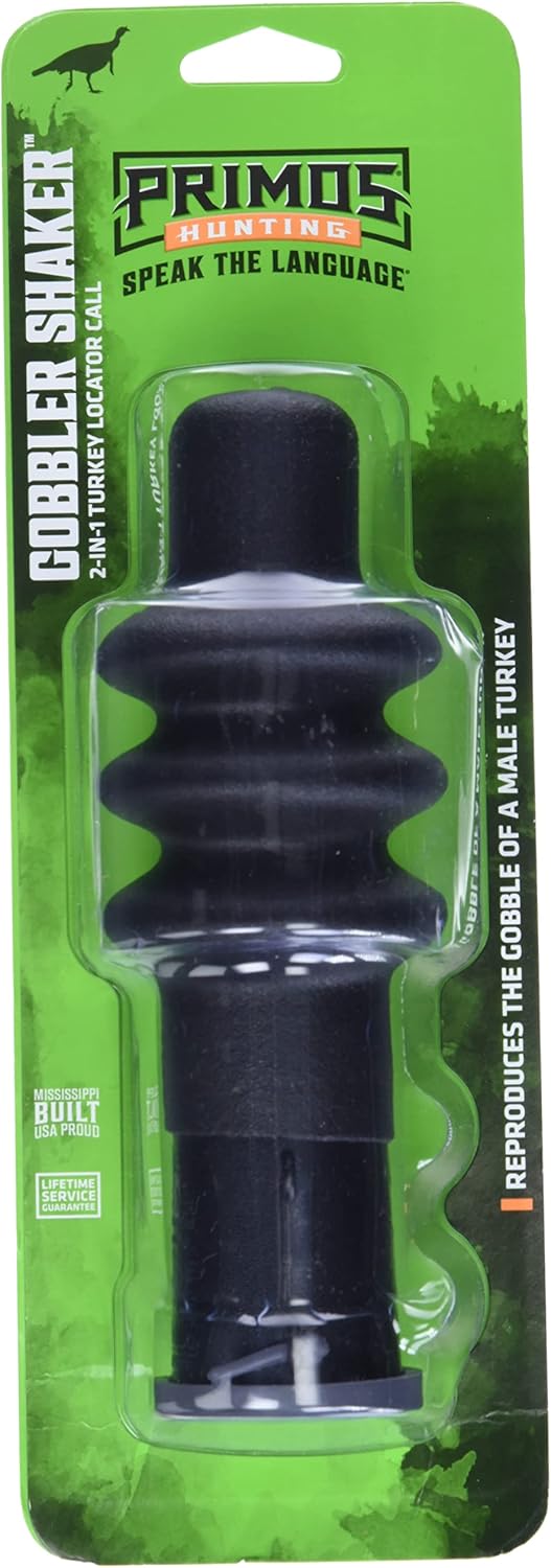 Primos Hunting PS222 The Gobbler Turkey Shaker Call, Black
