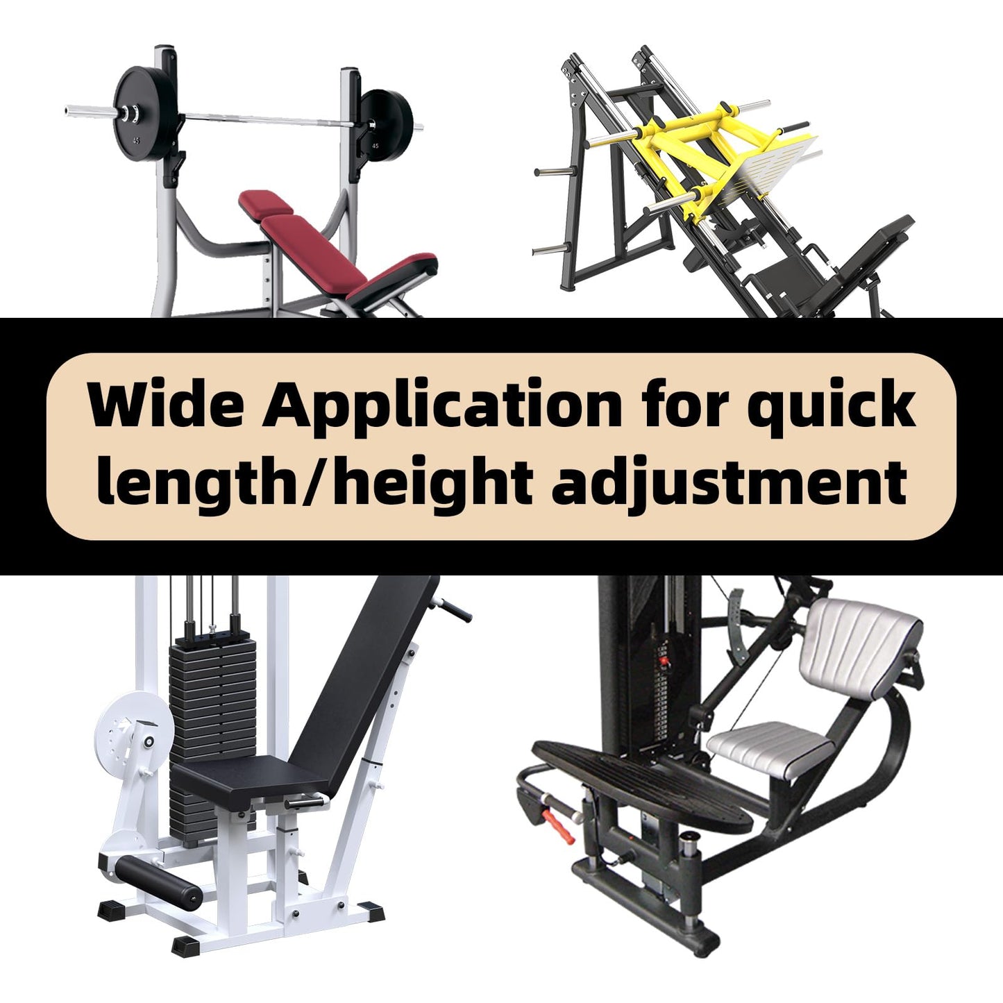 JVNZAM 4 Pcs Pop Pull Pin Knob M16 Pull-up Spring Knob Adjustment, Exercise Bike Pin Knob Replacement Parts for Fitness Equipment Exercise Machines