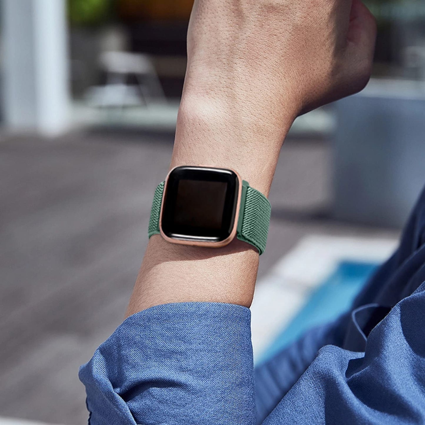 10 Pack Bands Compatible with Fitbit Versa 2 Bands/Fitbit versa 2 bands for women/Fitbit Versa/Versa Lite/Versa SE,Soft Adjustable Nylon Sport Band for Fitbit Versa Smart Watch Women Men