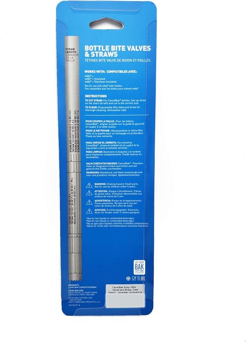 CamelBak Eddy+ Bottle Accessories - 2 Bite Valves & 2 Straws for Eddy+ Cap