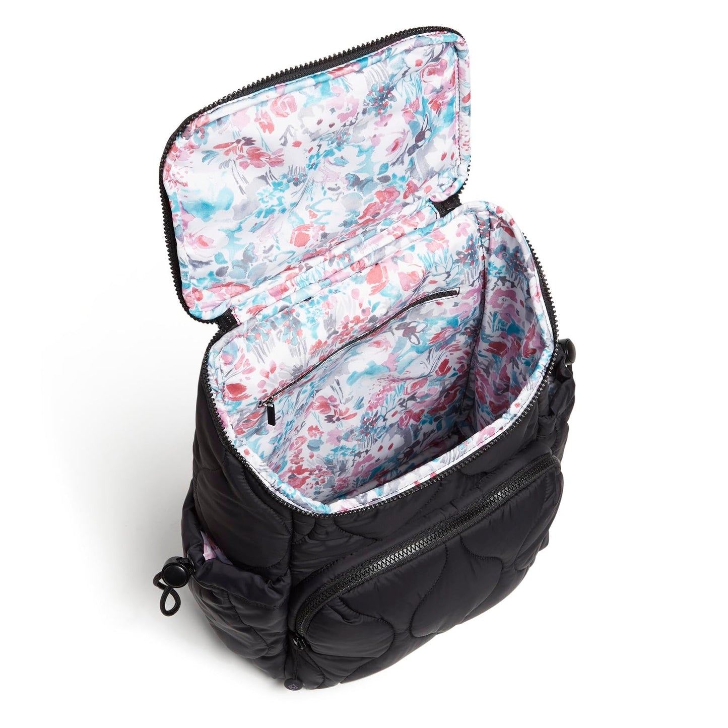 Vera Bradley Women's Featherweight Backpack Bookbag, Black, One Size