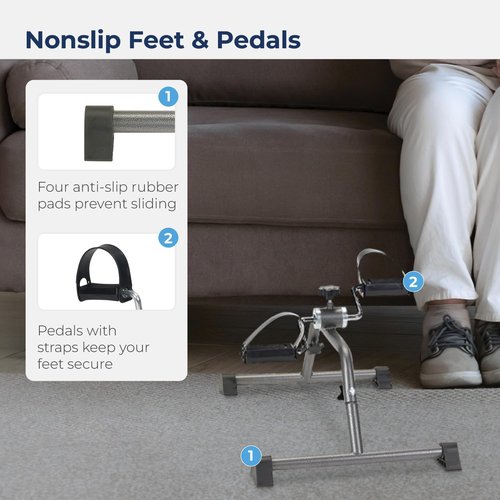 10270KDRSV-1 Pedal Exerciser, Silver Vein Finish
