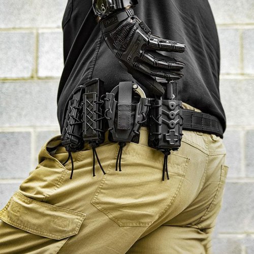 Handcuff Holster, Handcuff Case, Open Top Cuff Pouch for Duty Belt/Tactics Vest (Plastic-Black)