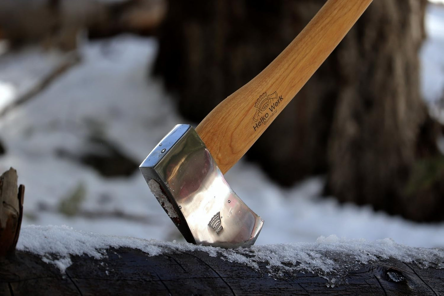 1844 Helko Werk Germany Classic Journeyman Pack Axe - Made in Germany Lightweight and Compact Backpacking Axe and Bushcraft Axe for Camping - Head 1.5 lbs, Handle 20 in. (Journeyman) #11441