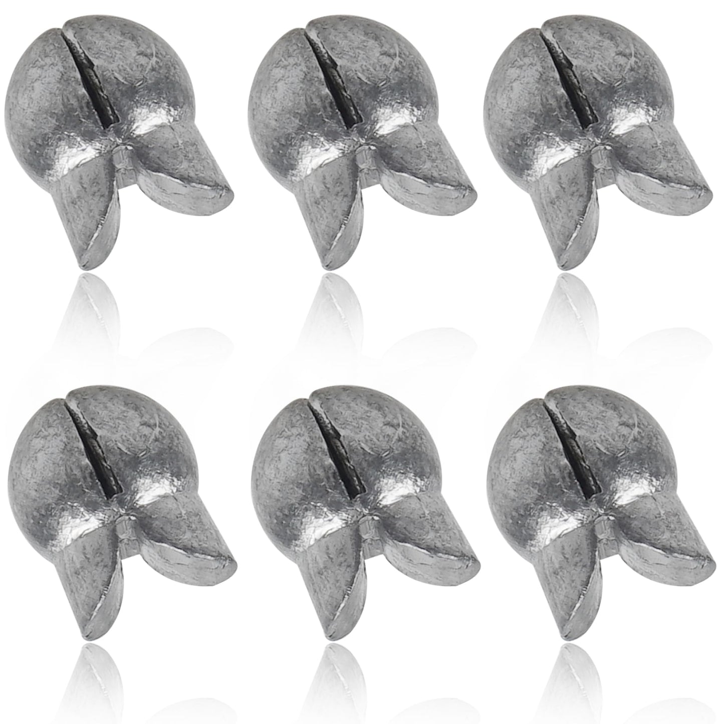100 Pack Split Shot Fishing Weight Removable Clip On Fly Fish Line Sinkers Round Egg Fishing Sinker Saltwater Lead Weight Bass Fishing Freshwater 3.0g
