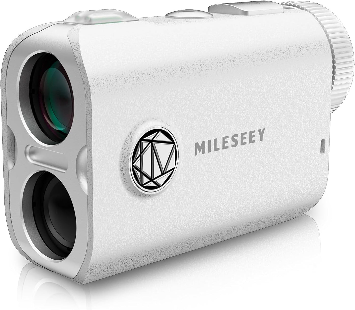 MiLESEEY PF1 1000 Yards Golf Rangefinder with Slope Switch, All Weather Golf Range Finder, 0.1s Flag Lock with Pulse Vibration, IP65 Waterproof, 7.5° Wide View, Continuous Scan Mode (PF1-White)