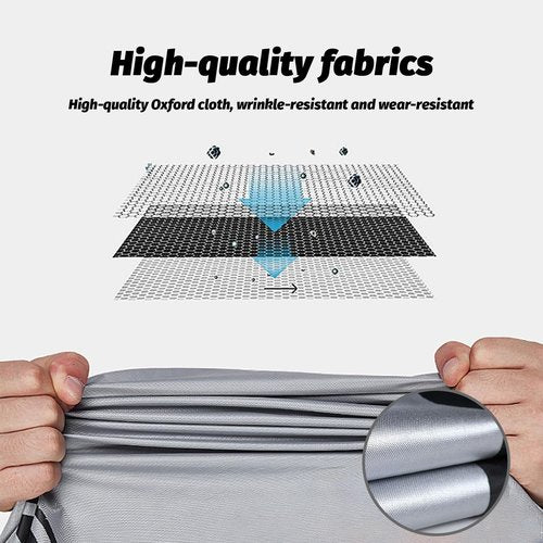 Bike Cover Outdoor Storage Waterproof Bicycle Cover Rain Sun UV Snow Dust Wind with Lock Hole for Mountain Road Electric Bike Ebike Accessories (Black,26inch)