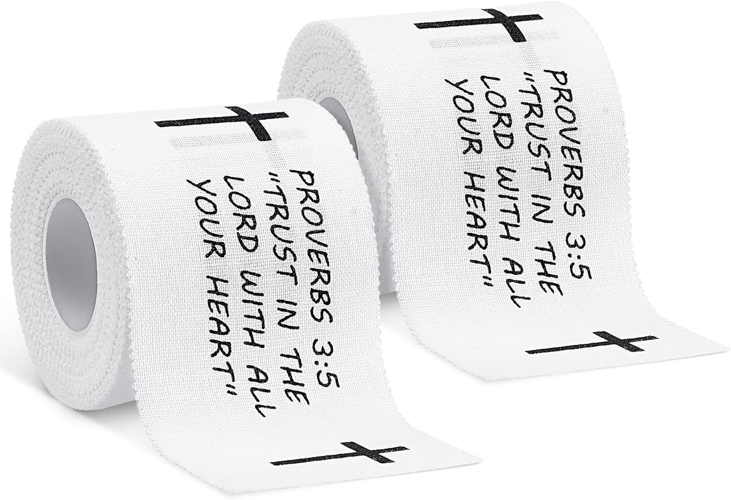 Christian Athletic Tape | 2 Pcs Cotton Sports Wrap 2in x 23ft | White