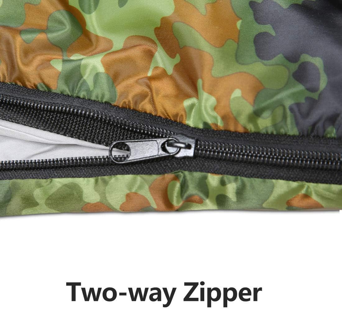 3-4 Season Sleeping Bag for Adults & Kids, Lightweight Warm Cold Weather Camping Bag with Waterproof Compression Sack – Portable for Hiking, Backpacking, Traveling & Outdoor Adventures