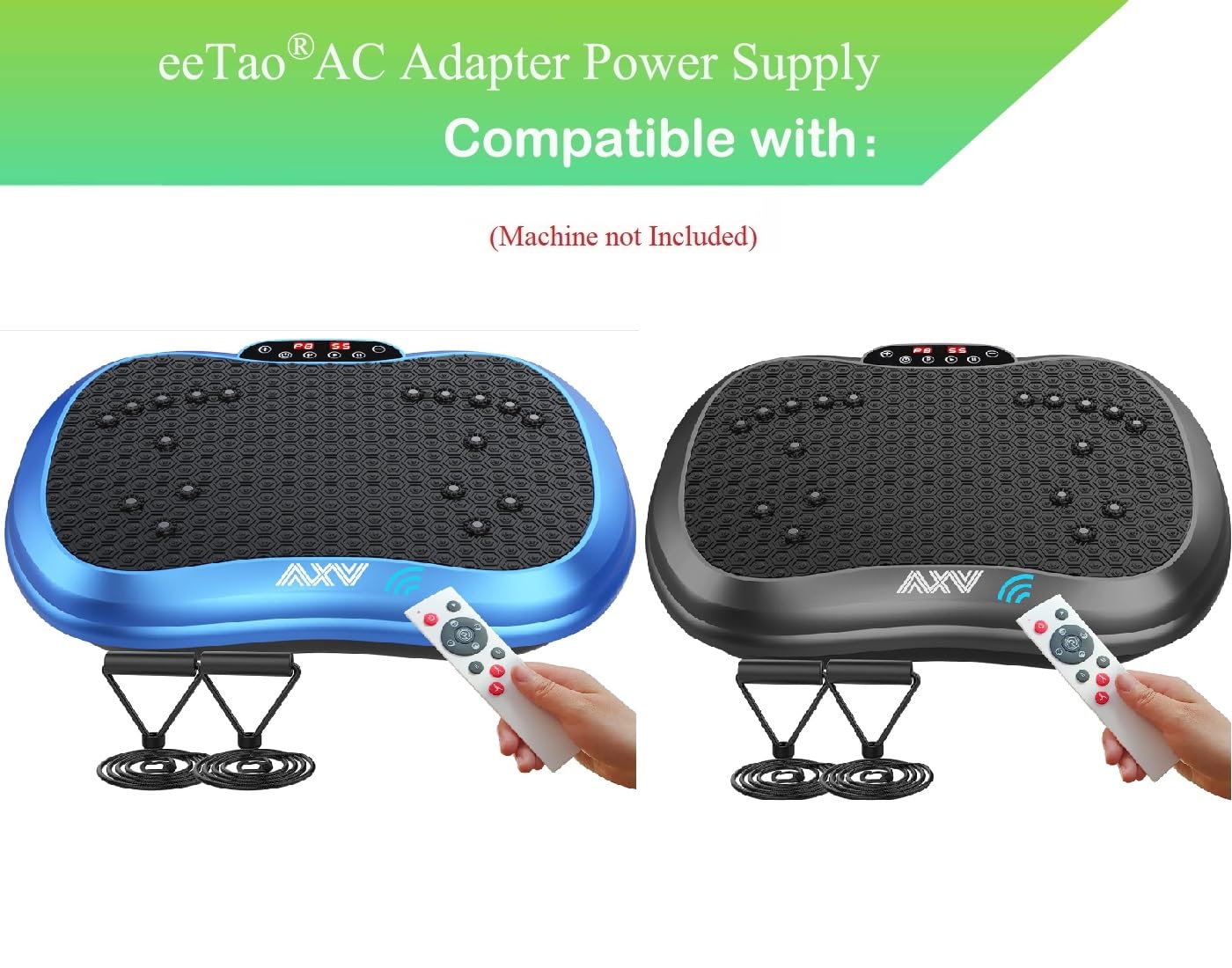 eeTao AC in Power Cord Outlet Socket Cable Plug Lead Compatible with AXV FR78 Slim Boat Vibration Plate Exercise Machine Whole Body Workout Vibrate Fitness Platform Lymphatic Drainage Machine
