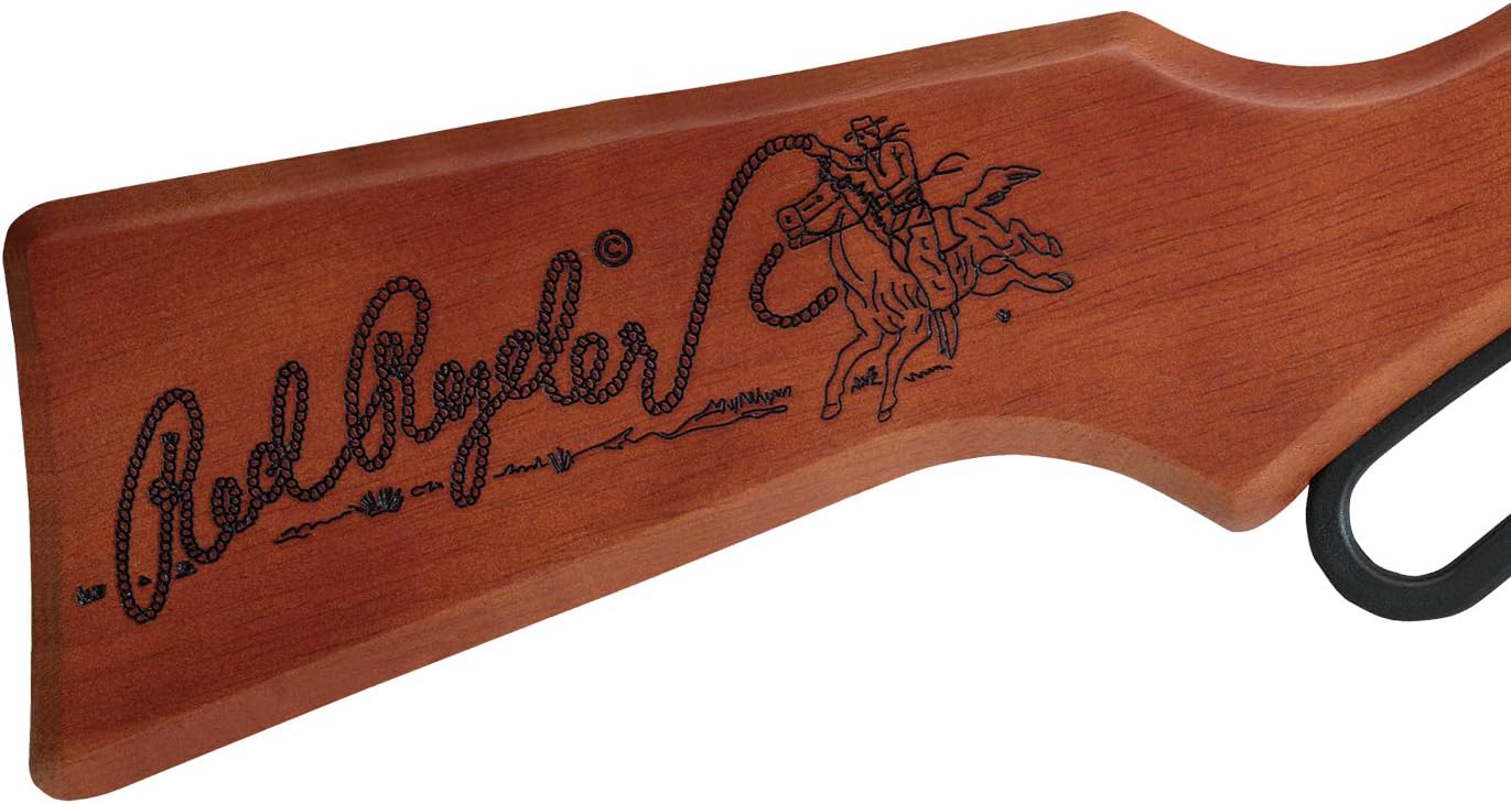 Daisy Outdoor Products Model 1938 Red Ryder BB Gun, Wood Grain, Overall Length: 35.4 Inch