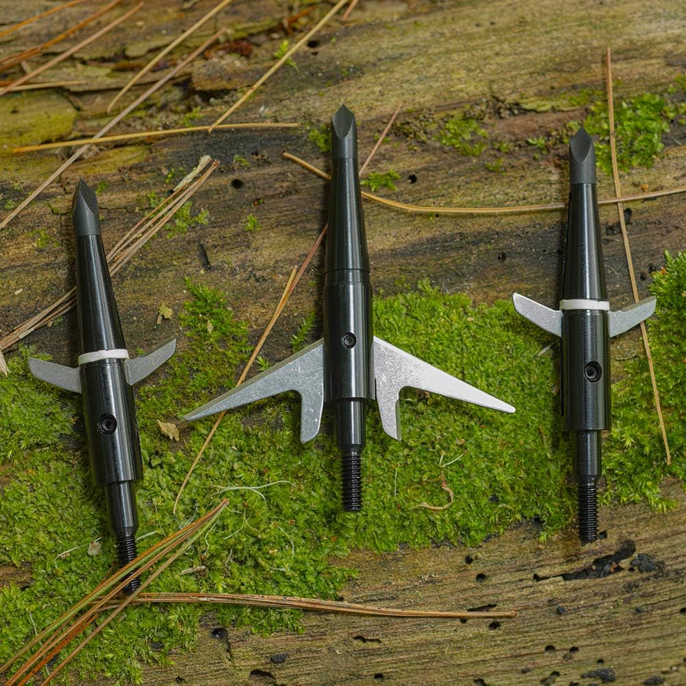 125 Grain Swhacker 2.25” 2-Blade Broadheads 3-Pack with Practice Tip - Precision Archery