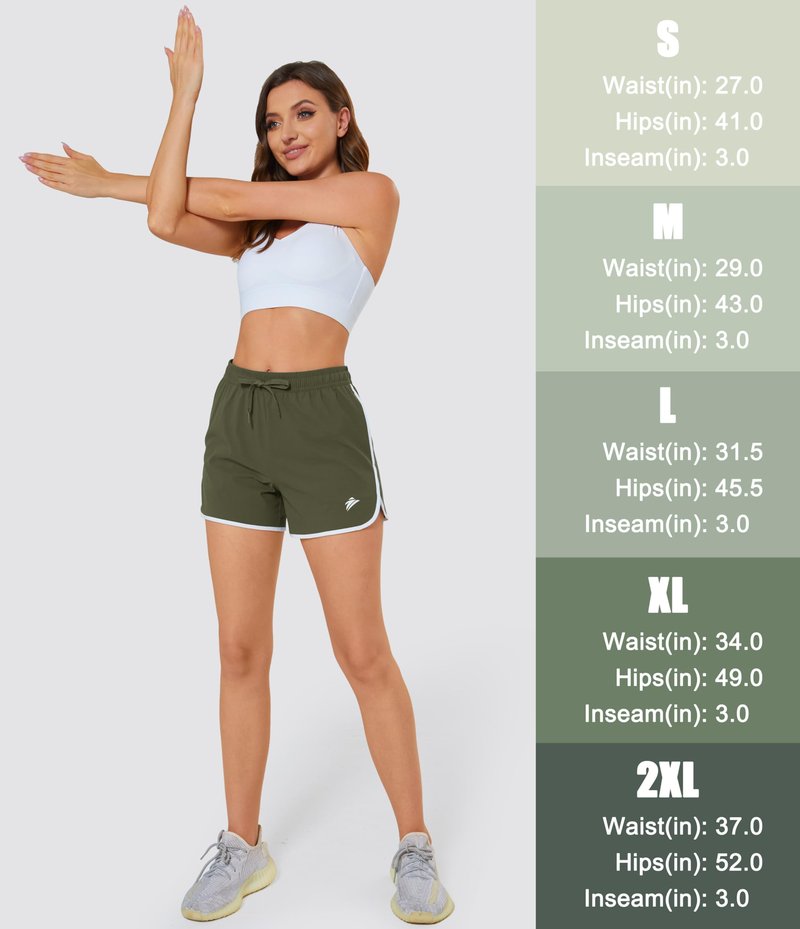 MAGCOMSEN Women's Athletic Shorts with Pockets Quick Dry Lightweight 3.5" Running Gym Workout Shorts Hiking Sport