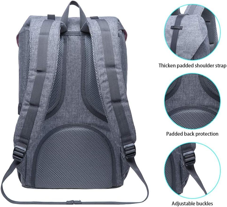 KAUKKO Backpack, (Black (E5-3), 45 x 27 x 17cm (HxBxT)