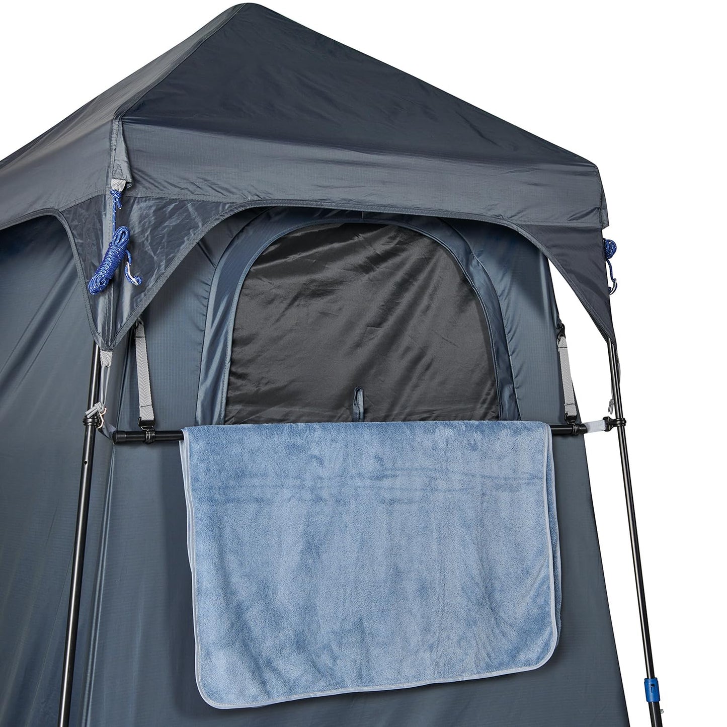 Kakadu Outback Shower Tent, Portable Privacy Shelter, Outdoor Camping Toilet Tent, Changing Room, Sturdy, Easy Setup - with LED Light, Carry Bag, Towel Rod