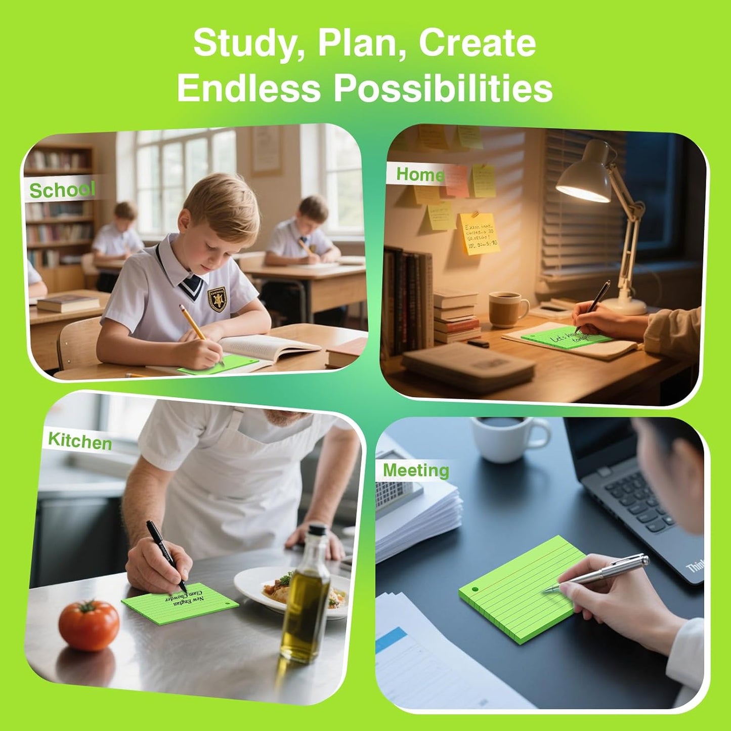 250 Count Pink Index Cards with Ring 3 x 5 Inch Heavyweight Ruled Index Cards, Flash Cards for School & Office Supplies and Home Organization, Durable Study To Do List Note Cards with Ruled Lines
